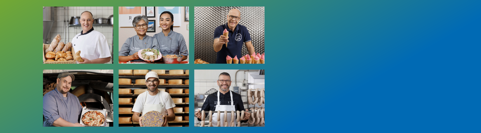 Bilder der Pacovis-Kampagne mit glücklichen Kunden